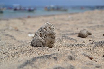 Bali Beach with coral and sand