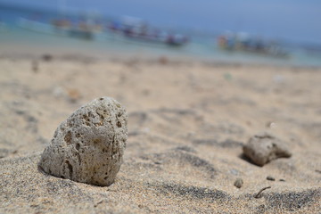 Bali Beach with coral and sand