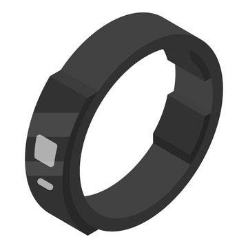 recommend clip art: Wrist smart bracelet icon. Isometric of wrist smart bracelet vector icon for web design isolated on white background