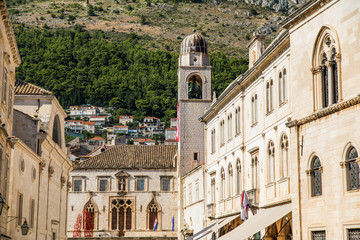 Obraz premium Dubrovnik, Croatia - July, 2019: Dubrovnik old city street.
