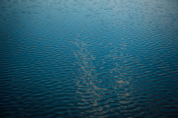 texture of blue water