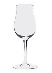 Hurricane glass realistic vector illustration isolated