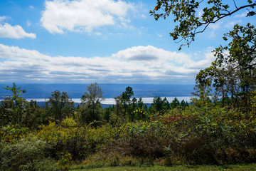 Nimrod Lake in the distance along Scenic Route 7 in Arkansas