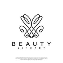 abstract sign vector logo luxury style