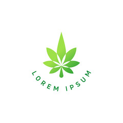 CBD Logo Icon With Business Card Vector Template, CBD Cannabidiol Cannabis Hemp Marijuana Medical Pharmaceutical Industry And Business Medical.
