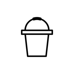 Bucket icon trendy