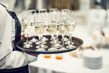 New year's celebration with champagne.