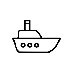 Ship icon trendy