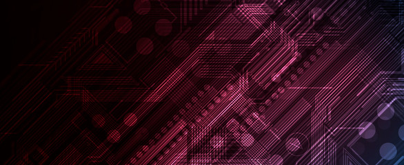 Abstract circuit board futuristic technology processing background