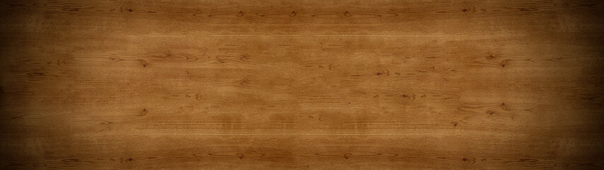 Obraz na płótnie Canvas old brown rustic dark wooden texture - wood background panorama long banner