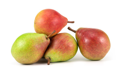 .pears on a white background