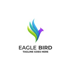 Bird Eagle Colorful Designs Concept illustration Vector Template.