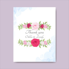 elegant and beauty floral wedding cards