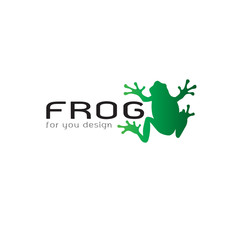 Vector of frog design on white background. Amphibian. Animal. Frog logo or Icon. Easy editable layered vector illustration.