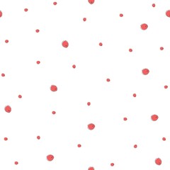 Cute Seamless Pattern with red berries