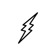 Thunderbolt signage icon