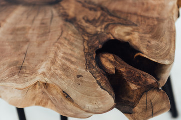 furniture from an oak,oak roots and other kind of tree