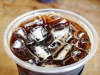 The Ice in the coffee cup