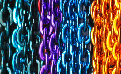 A Colorful Assortment of Hanging Ornamental Chains