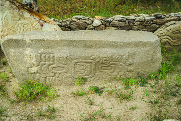A Zapotec Ruin "Dainz" in Oaxaca, Mexico