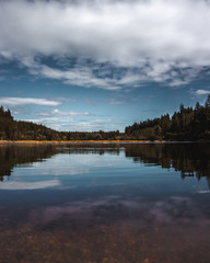 reflection of a lake