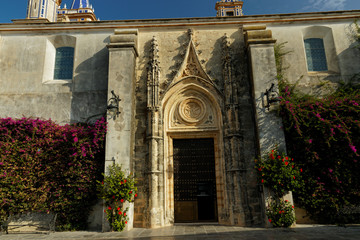 Fototapeta na wymiar church Parroquia De Nuestra Señora De La O in Chipiona