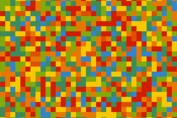 Abstract colorful pixel background. Squares vector background.