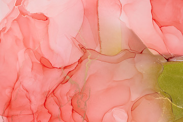  Abstract colorful background, wallpaper. Mixing acrylic paints. Modern art. Paint marble texture. Alcohol ink colors  translucent