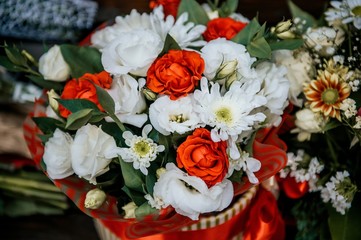 beautiful bouquets for a bride on a wedding day