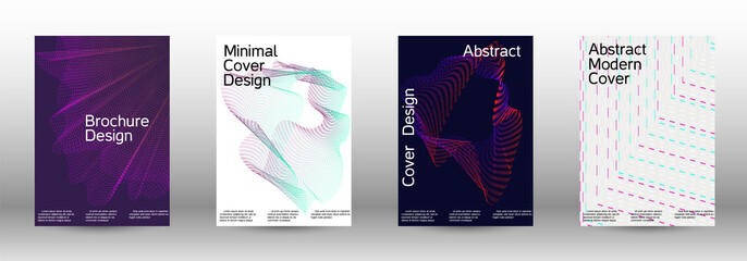 Cover design template set 