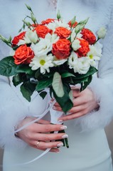 beautiful bouquets for a bride on a wedding day