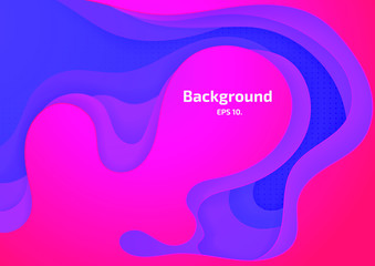 Vector background illustration Mathematical abstract concepts Gradation and curved lines