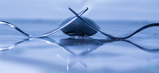 wind turbine on background of blue sky