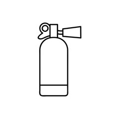 Fire extinguisher line icon, outline vector sign, linear style pictogram isolated on white. Symbol, logo illustration. Pixel perfect