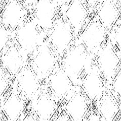 Small uneven spots and particles of debris. Abstract vector texture.  Distressed uneven background. Grunge texture overlay with fine grains isolated on white background. Vector illustration. EPS10.