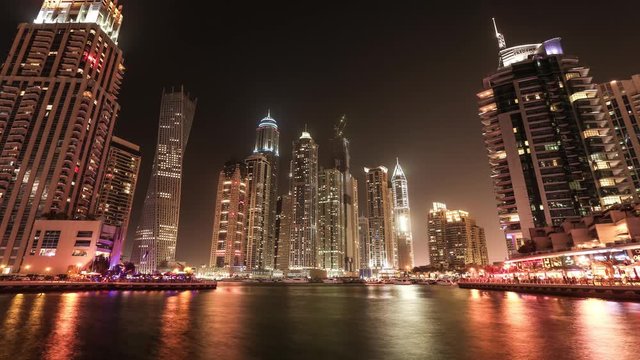 Awesome footage from Dubai, UAE, timelapse of skyscrapers and city views