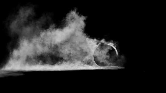 burnout wheels with smoke on black background