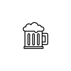 beer mug icon vector illustration