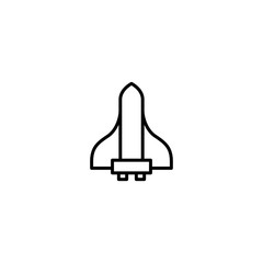 rocket, space ship icon vector illustration