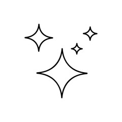 Shine stars icon background simple design