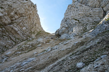 Wandergebiet in den Julischen Alpen südlich von Kranjska Gora
