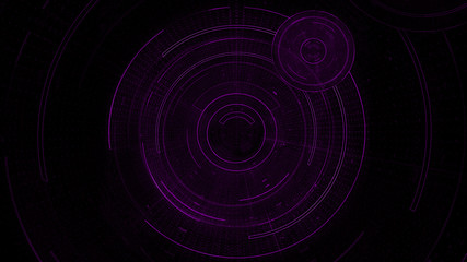 Violet Technology Futuristic Hud Background