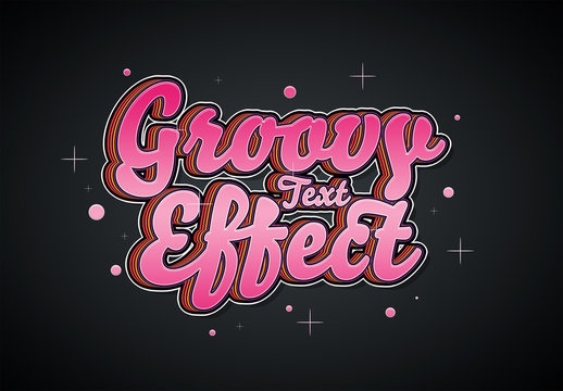 Retro Groovy Text Effect