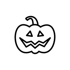 Jack O Lantern, Halloween pumpkin icon