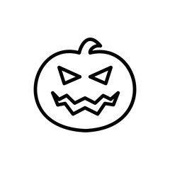 Jack O Lantern, Halloween pumpkin icon
