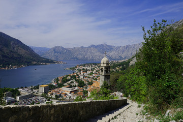 Montenegro View from the Fortress of St. John in Kotor    