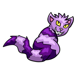Stylized Purple Cheshire Cat