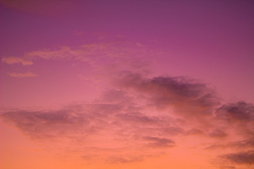 purple sky with clouds