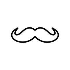 Mustache icon trendy