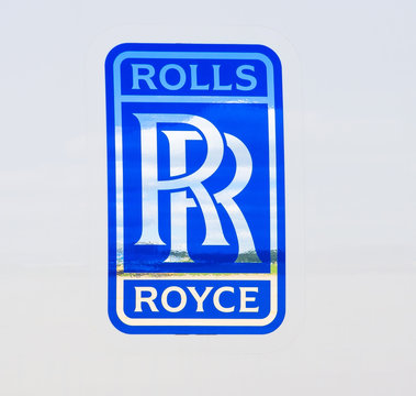 Rolls Royce Logo. Russia, Moscow. July 2017.